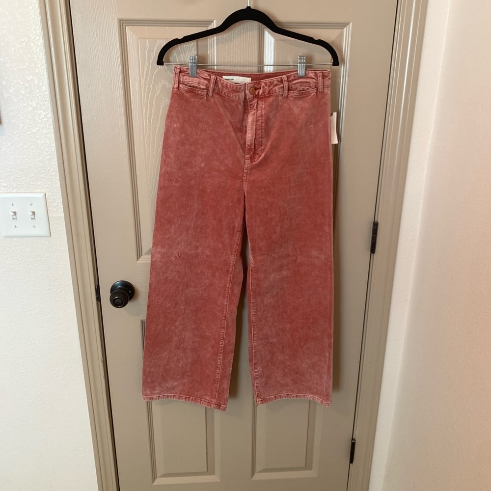 Anthropologie Corduroy Cropped Pants